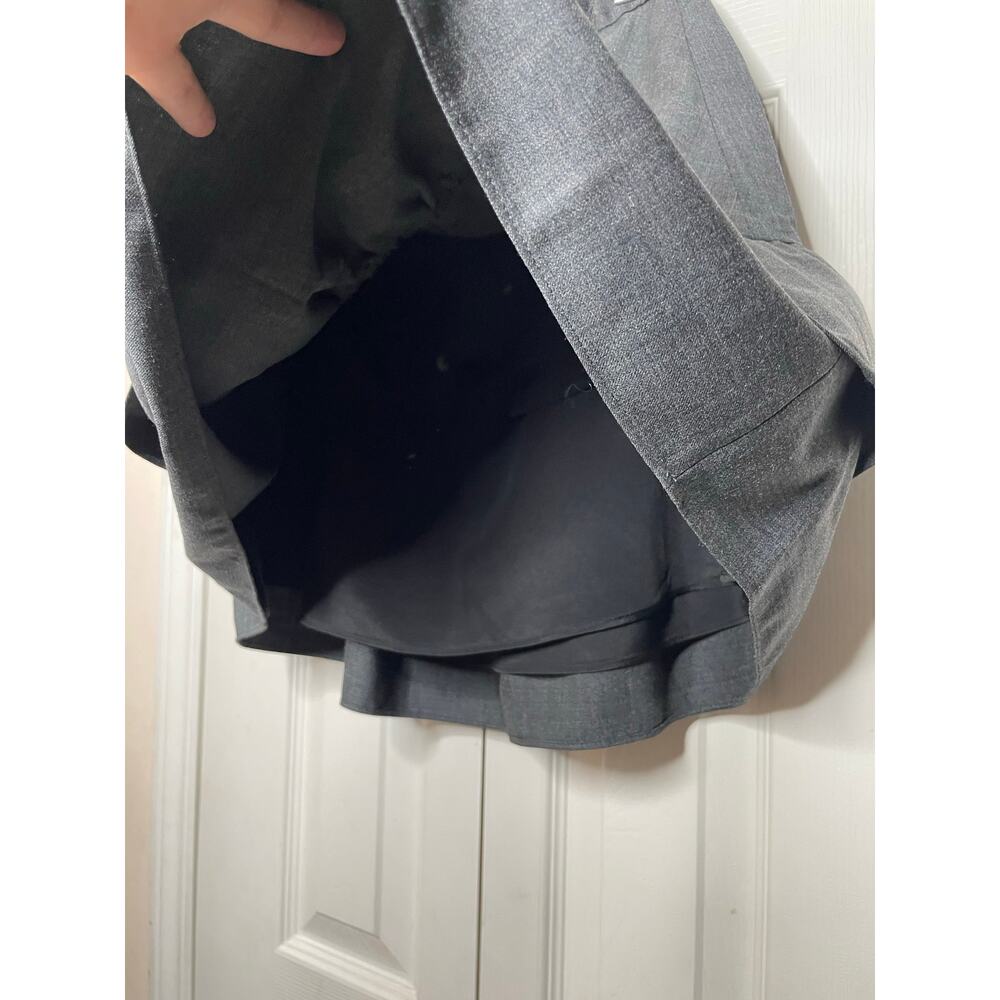 NEW J. CREW Womens Gray Tiered Mini Skirt Size 00 Wool Flannel Ruffle Lined - Picture 6 of 6